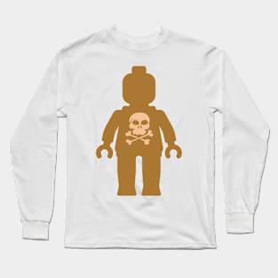 Minifig with Skull Design Long Sleeve T-Shirt